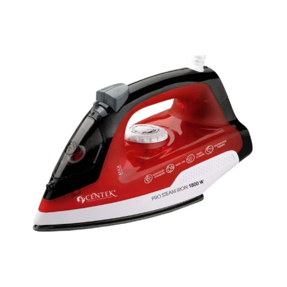 Centek паровой утюг. Утюг CENTEK CT-2347 Red.