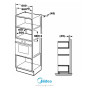 Встраиваемая микроволновая печь Midea AG820BJU-WH